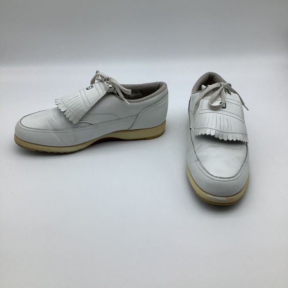 FootJoy FJ Womens Kiltie‎ Golf Shoes 53884 White Size 9 - Picture 1 of 4